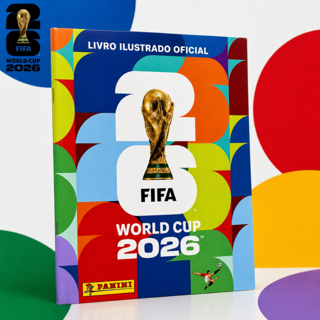 Álbum Copa Do Mundo Oficial Panini Fifa 2026 Capa Mole Brochura 112 Páginas Original Licenciado
