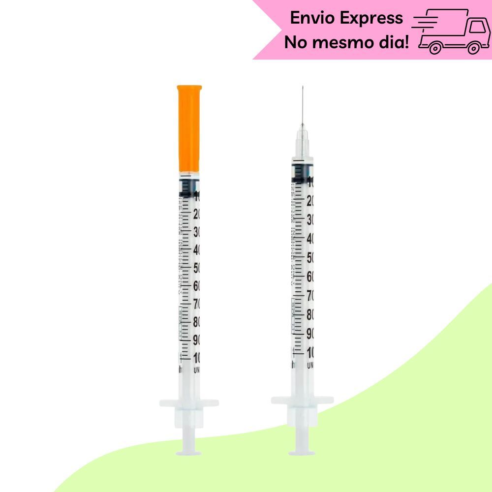 Seringa Insulina tg 0,5ml Agulha Fixa 30G 8x30mm Ultrafina Individual