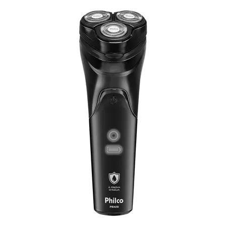 Barbeador Elétrico Pba08 À Prova Dágua Bivolt Philco Preto 127/220v