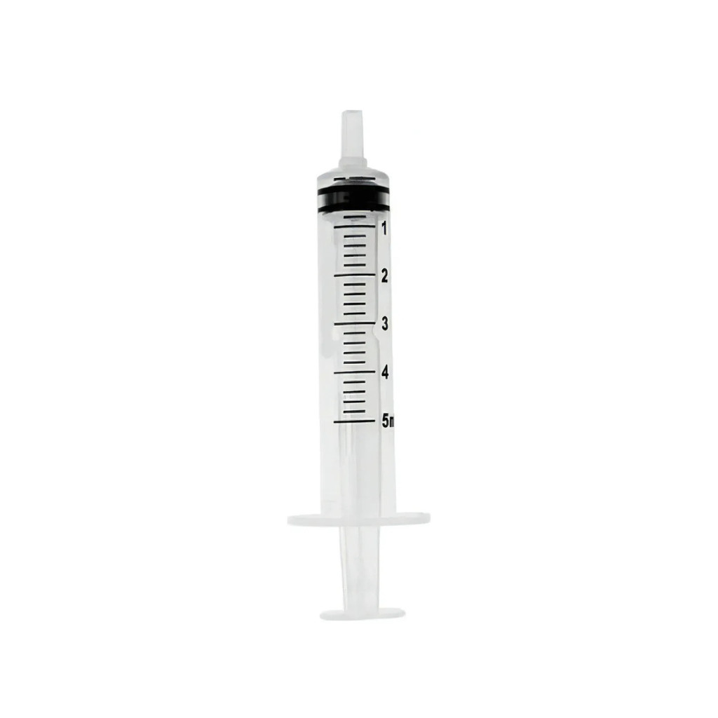 Seringa 5ml Kit Até 100 Unidades Bico Luer Slip Ponta Lisa