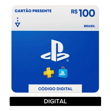 Sony Playstation Store Gift Card R$ 100 (digital)