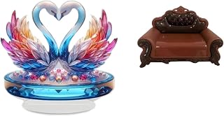 Escultura de Cisne em Acrílico, Peça Central para Mesa E Modelo em Miniatura de Sofá/cadeira para