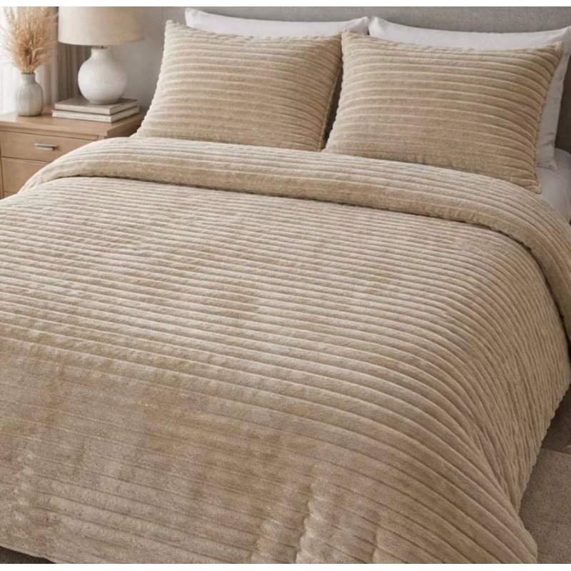 cobertor fofão canelado queen 3 peças, cobertor mede 2.40m x 2.60m e 02 fronhas mede 0.50cm x 0.70cm
