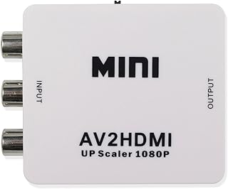 Mini conversor de adaptador composto HD AV CVBS 3RCA para HDMI suporta conversor de vídeo 720P