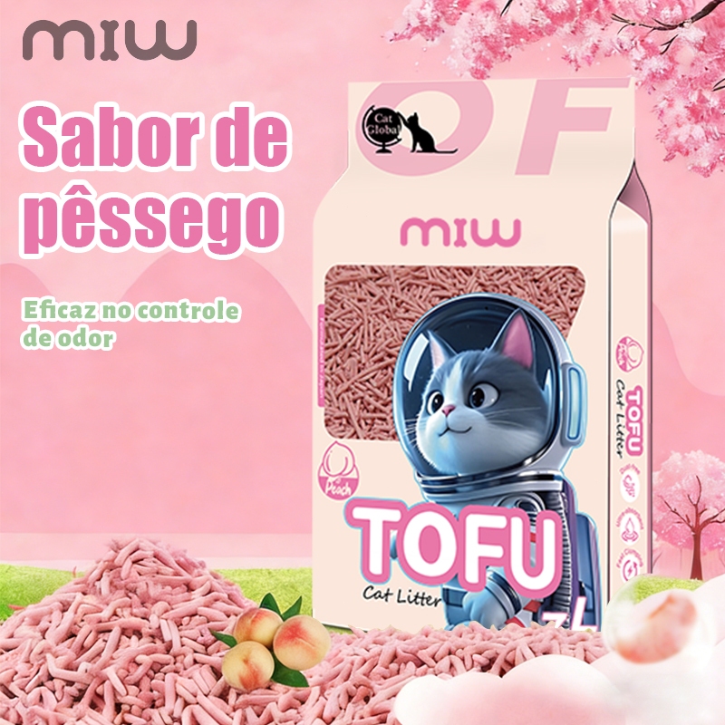 MIW Areia Higiênica Biodegradável 4 Kg (2 pacotes de 2 kg) - Max Clean - Grãos Finos - novo