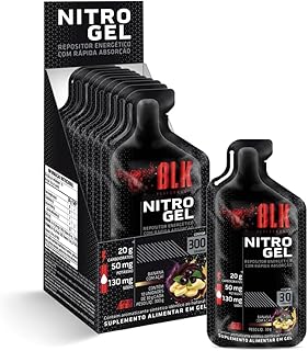 Repositor Nitro Gel Display c/ 10 unidades 30g Sabor Banana com Açaí - Blk Performance