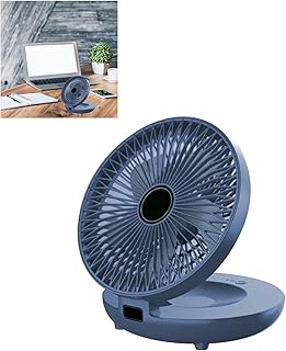 Zerodis Ventiladores Elétricos Ventilador de Mesa Com 3 Velocidades Ajustáveis ​​5W 3,7V para