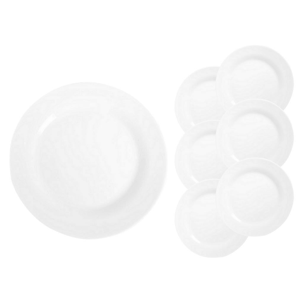 Conjunto 6 Pratos Menu Raso 24cm Refeição Duralex Nadir
