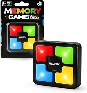 Jogo da Memória Eletrônico Compacto com Luz e Som Brinquedo Educativo Infantil Estilo Genius 4