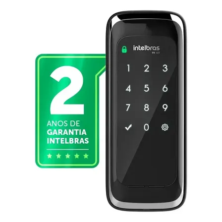 Fechadura Digital De Sobrepor Intelbras Fr 101 Preto