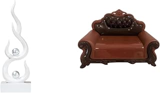 Escultura Abstrata de Resina em Forma de, Ornamento para Escritório Moderno, Pátio, Estante E