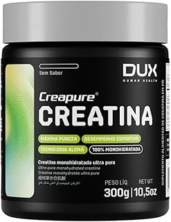 Creatina Creapure Monohidratada, Suplemento em Pó Sem Sabor para Ganho Muscular e Desempenho