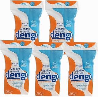 KIT 5 ALGODAO EM ROLO 100G CAIXA DENGO HIGIENE CUIDADOS PESSOAIS ESTETICA SAUDE