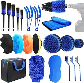 Kit Limpeza Automotiva, Kit Lavagem Automotiva, Lavar Carro, Pincel Automotivo, Conjunto de Pinceis