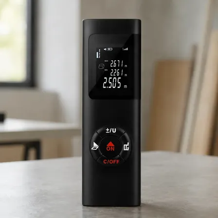 Trena Laser 40m Recarregável Com Cabo Usb Medidor Digital De Distância Área Volume Precisão ±2mm