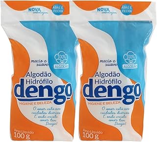 KIT 02 ALGODAO EM ROLO 100G CAIXA DENGO HIGIENE CUIDADOS PESSOAIS ESTETICA SAUDE