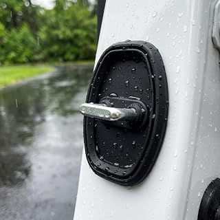 Kit 4 Protetor De Fechadura Premium Para Porta De Carro, Borracha Anti Impacto, Vedação, Anti Ruído, Universal, Marca VARENZIA