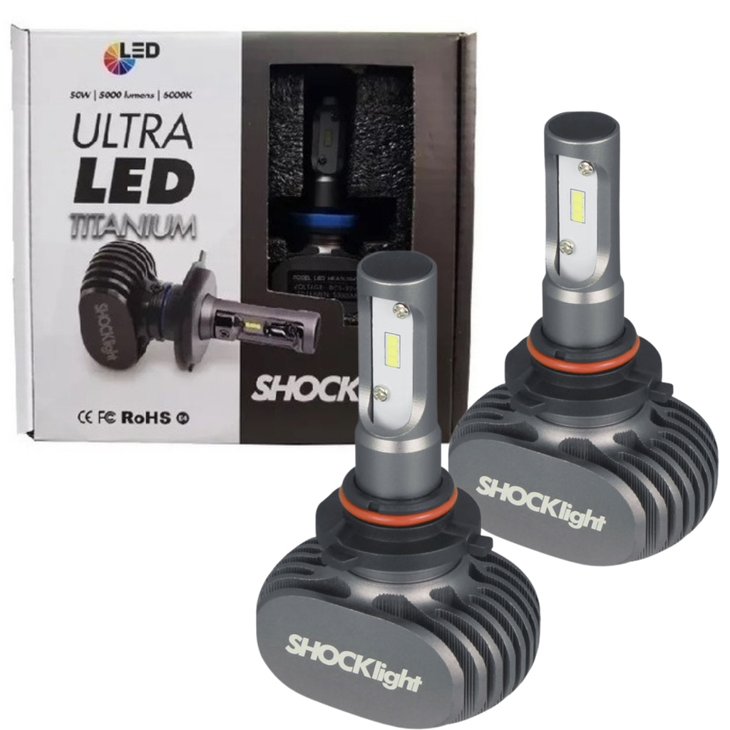 KIT LAMPADA ULTRA LED TITANIUM HB3 6000K 12V 5000LM
