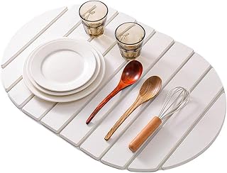 Escorredor de louça, tapete dobrável de drenagem, almofada de secagem de cozinha de absorção rápida