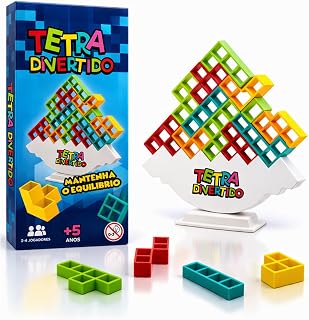 Jogo Tetra Divertido Equilíbrio Infantil +5 Anos | Brinquedo Educativo de Raciocínio e Coordenação | Brinquedo Para Crianças e Adultos | Jogo De Manter o Equilibrio | Jogo Educativo