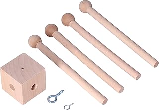 Berço de bebê Seguro Móvel, Atenção Cultivo Berçário Móvel Brinquedo de Entretenimento do bebê Carrilhão de de Madeira para Quarto Infantil Pendurado