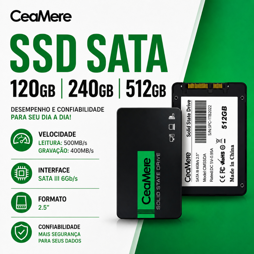 SSD SATA 120GB 240GB 512GB 1TB 2TB 4TB CEAMERE