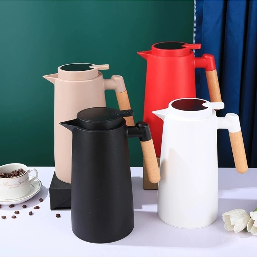 Garrafa Térmica 1 Litro Com Termômetro Led Para Chás / Café Design Moderno