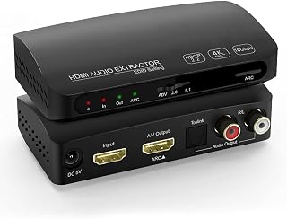 Conversor Extrator Audio HDMI 2.0 4K@60Hz ARC HDCP 2.2 HDR10