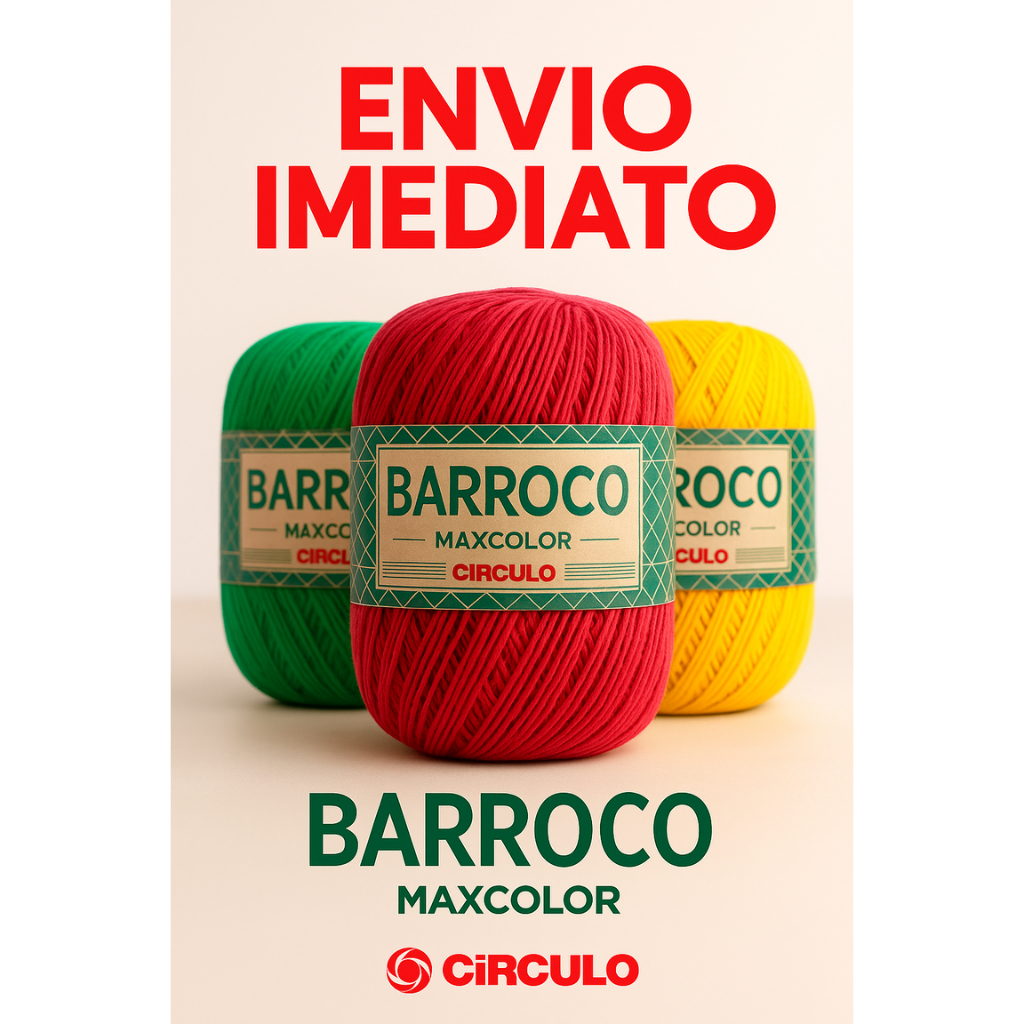 Barroco Maxcolor Círculo 200g Barbante Nº6 - Crochê/Artesanato