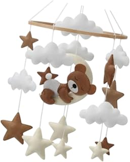 harayaa Móvel para Bebê, Cama Móvel, Brinquedo Sensorial, Decoração de Quarto de Bebê Pendurado, Adereços de Fotografia, Decoração de Berçário, Brinqu, Urso de Barriga, Tamanho real