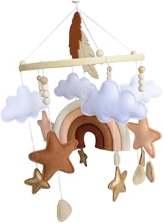 Berço de bebê móvel cama sino móvel berço decoração do quarto do bebê berçário pingente brinquedo, Arco-íris