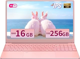 Laptop ouro rosa de 15,6 polegadas, tela IPS FHD, processador N5095 (até 2,9 GHz), SSD RAM DDR4 de