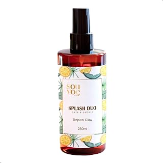 Splash Duo - Body Splash e Hair Splash Vegano 230ml, Perfume Corporal e Capilar Feminino,