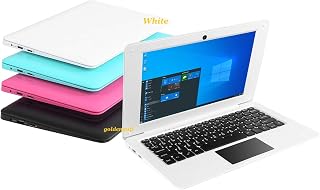 Computador com Windows 10 - Laptop Mini portátil de 10,1 polegadas, 32 GB, ultrafino e leve - Netbook Intel Quad Core PC HDMI WiFi USB Netflix YouTube (branco)