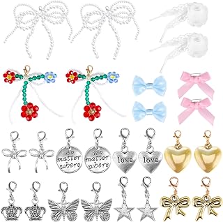 26 peças de sapato para tênis, elegante, laço de renda, broches e alfinetes, decoração falsa elegante para mulheres Sambas