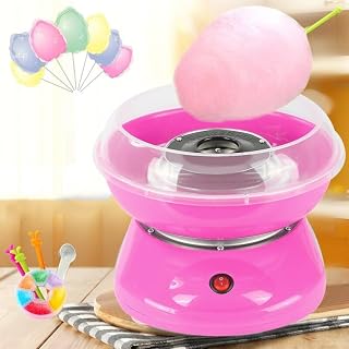 Máquina de Algodão Doce, Mini Máquina de Algodão Doce 220v, Máquina Elétrica de Marshmallow (Rosa), Mini Máquinas Elétricas PortáTeis de Algodão Doce, Máquina de Algodão Doce para Casa