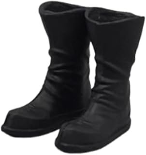 Kokiya Botas de em escala 1/12, sapatos em miniatura para homens, bonecos, roupas, acessórios, modelo de boneca, presente de moda, calçados pontudos
