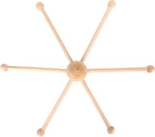 Fabater Cabide Móvel de Berço de bebê de Madeira, Estrutura Esférica de Bola de Seis Pernas para Decoração de Brinquedo de Carrilhão de, Suporte Móvel de bebê de Fácil Montagem para Berçário