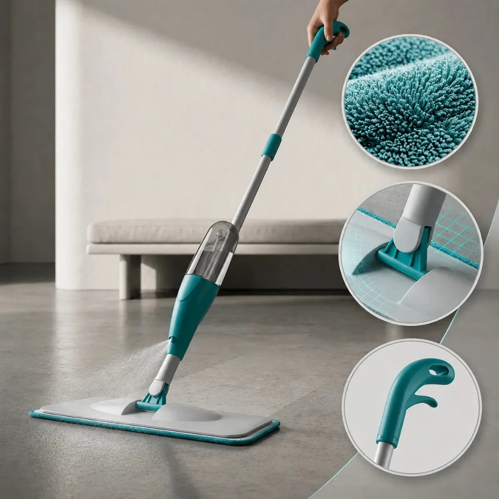 Mop Spray Com Reservatório Esfregão Vassoura Mágica