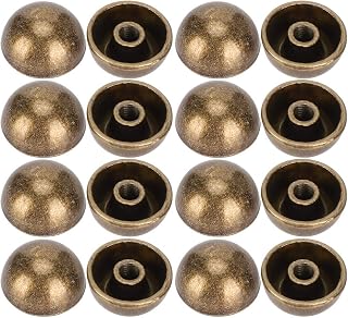 Zerodis Rebites de Cogumelo Coleção de Artesanato Acessórios de Roupas Ferramenta de Rebite Ferramenta de de 12 Mm de Diâmetro Ideal para Acessórios de Moda Roupas e Calçados de Cogumelo Cor Bronze