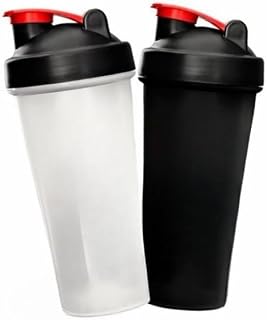 Coqueteleira 600ml Shaker Academia com Marcador de Medida Fitness(Preto) |