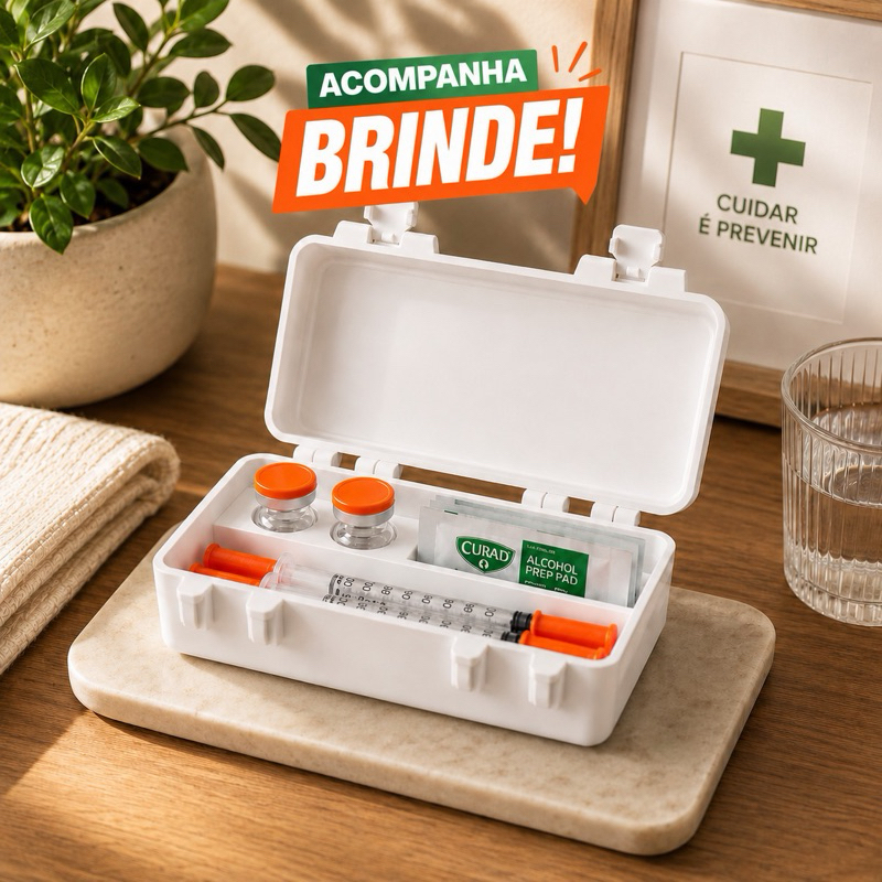 Organizador Porta Ampolas 10ml Estojo Compacto com Compartimentos Seguro Portátil para Transporte e Armazenamento