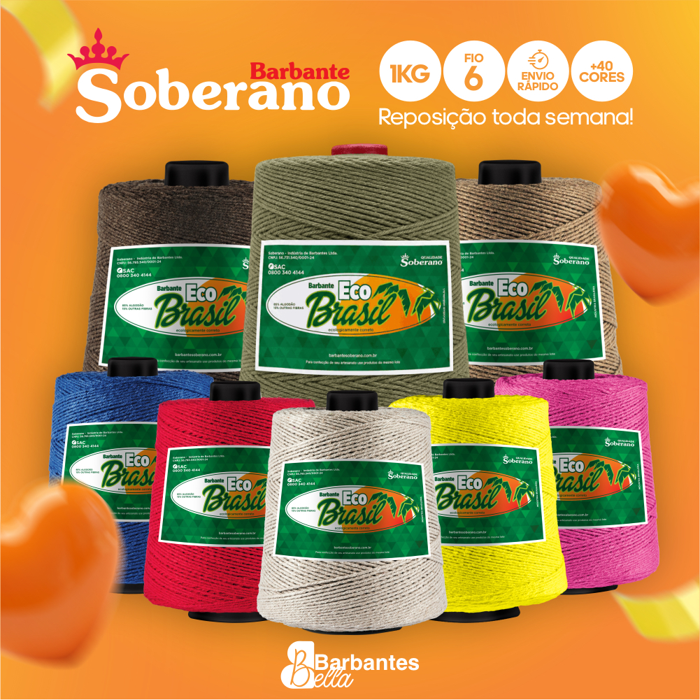 BARBANTE 1KG SOBERANO ECO BRASIL (1UND) – FIO 6