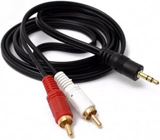 Cabo Auxiliar P2 Macho X Rca Macho Audio 1,5m P/Som/Tv/Home Theater Audio Video(1 Unidade)
