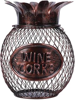 Suporte de cortiça de vinho, suporte de exibição de cortiça em forma de abacaxi, rolha de vinho, organizador de recipientes, suporte de armazenamento, decoração de casa