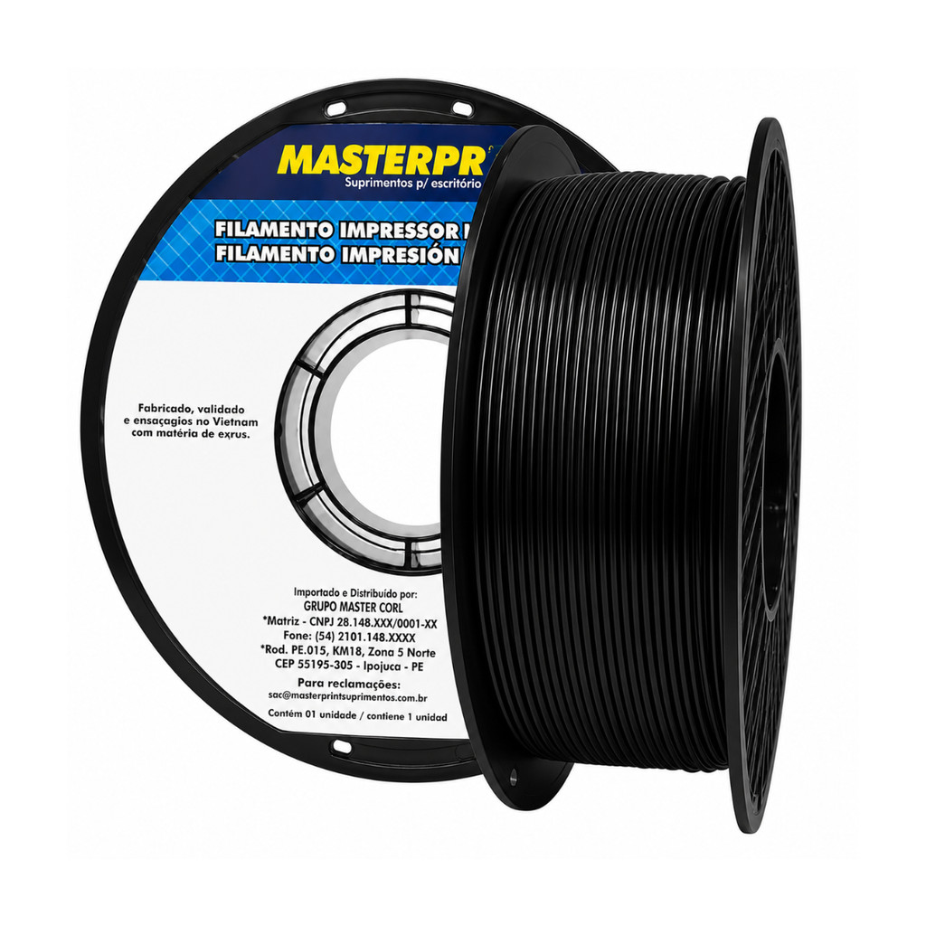 Filamento PETG Para Impressão 3D - MASTERPRINT