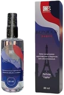 PERFUME CAPILAR BONJOUR, 60 ML CBB, AÇÃO ANTIFRIZZ, ALINHAMENTO DOS FIOS -IDEAL PARA O SEU DIA A DIA