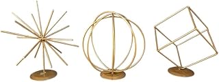 Kit Trio de Decoração de Ferro Enfeites para Rack Mesa Móveis Casa Sofisticado(Trio)