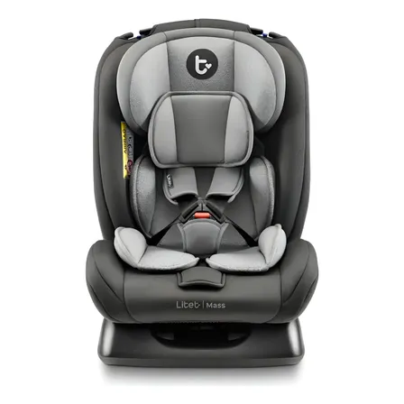 Cadeira Para Auto 0-36 Kg Litet Mass Preta E Cinza - Bb458 Liso Preto E Cinza