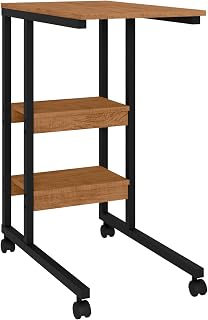 Mesa Auxliar Fit Prateleira Compacta Sala Sofá Cama Apoio Lateral Leitura